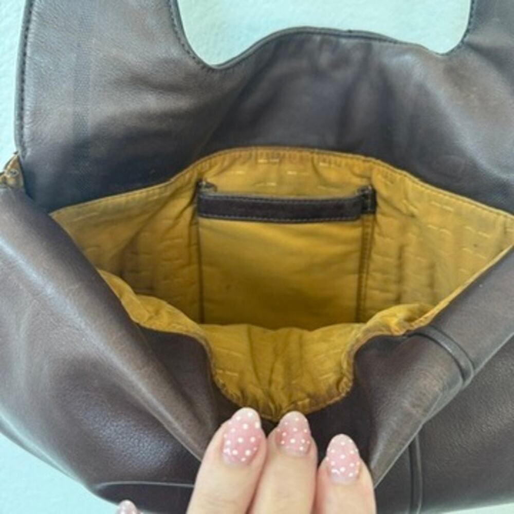 TUMI Leather Messenger Crossbody Bag Brown Adjustable Strap‎ Travel Work - Picture 8 of 13